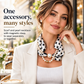 ⏳Limited time offer🔥Women's Elegant Magnetic Pearl Scarf Necklace