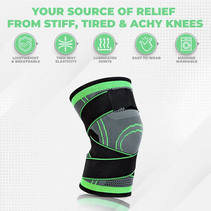 🛡️LAST DAY SALE 60% OFF !!📢Winter Must-Have Adjustable Knee Compression Sleeve, Knee Support Brace with Side Stabilizers🎗️