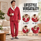 ⏰Black Friday Mega Deal – 50% off!💖Men's Cozy Thermal Fluffy Pajama Set