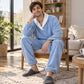 ⏰Black Friday Mega Deal – 50% off!💖Men's Cozy Thermal Fluffy Pajama Set