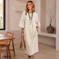 🌸Hot Sale 50% OFF💖Women's Textured Knit Puff Sleeve Midi Dress