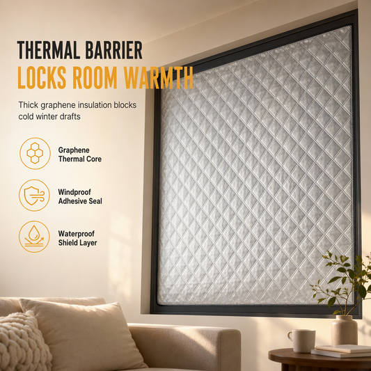 🔥Last Day 50% OFF 🏠Graphene Thermal Insulated Window Curtain for Winter Windproofing