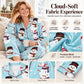 Women's Christmas Long Sleeve Notch Collar Pajama Set