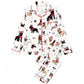 Women's Christmas Long Sleeve Notch Collar Pajama Set