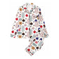 Women's Christmas Long Sleeve Notch Collar Pajama Set