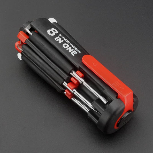 🔥Limited Time 55% OFF🔥8‑in‑1 Multifunctional Screwdriver with Built‑in LED Torch
