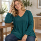 Women's Textured Stitch Raglan Sleeve Sweatshirt