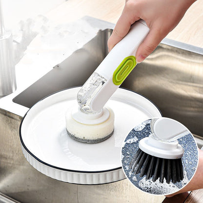 🔥Multi-functional Long-handle Liquid-filled Cleaning Brush🥰