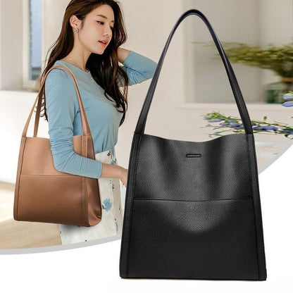 ⏰Last Day Promotion 49% OFF⏰Solid color simple genuine leather shoulder bag