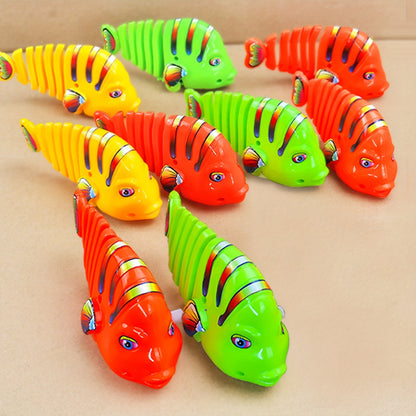 🐟Plastic Wind-Up Wiggle Fish Toys